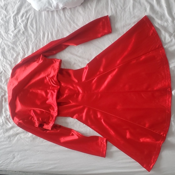 Vintage 90s Red Mini-dress and Jacket - Picture 4 of 6